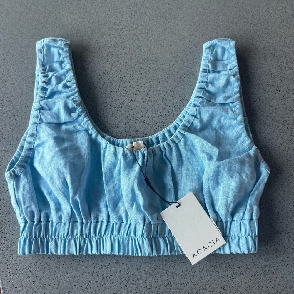 ACACIA EMORY TOP - Light Blue